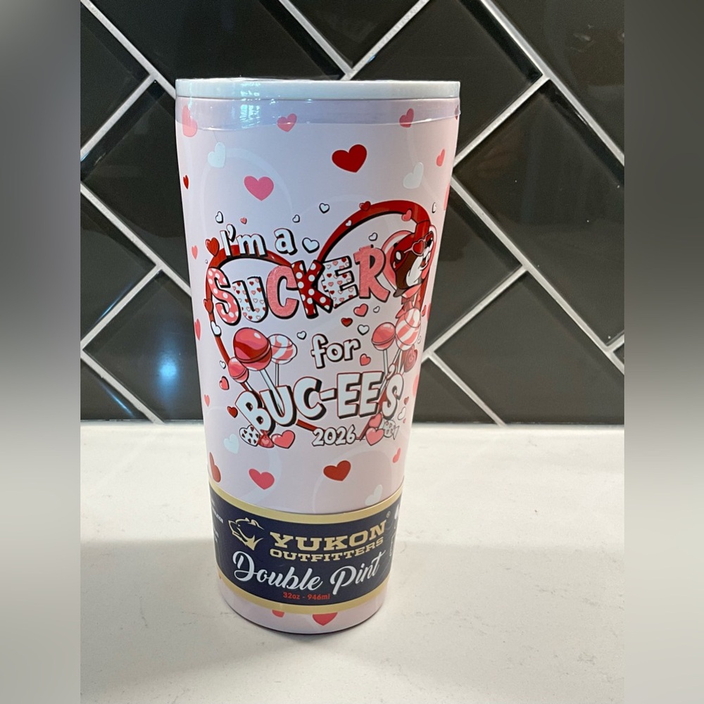 Buc-ee’s 2026 Pink Valentine’s Day Tumbler- 32oz